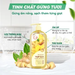 Nước Rửa Chén Top Gia Hương Gừng Tươi 1kg/Chai