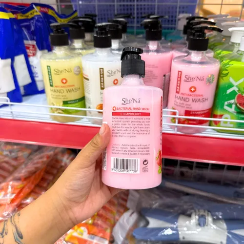 Nước Rửa Tay Diệt Khuẩn SHENA Hương Dâu Tây 500ml
