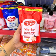 Phân phối nước Rửa Tay LIFEBUOY Bảo Vệ Vượt Trội Túi 400g - Túi Đỏ