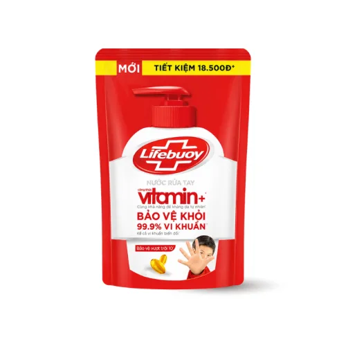 Nước Rửa Tay LIFEBUOY Bảo Vệ Vượt Trội Túi 400g - Túi Đỏ phù hợp để tham khảo khi chọn lifebuoy