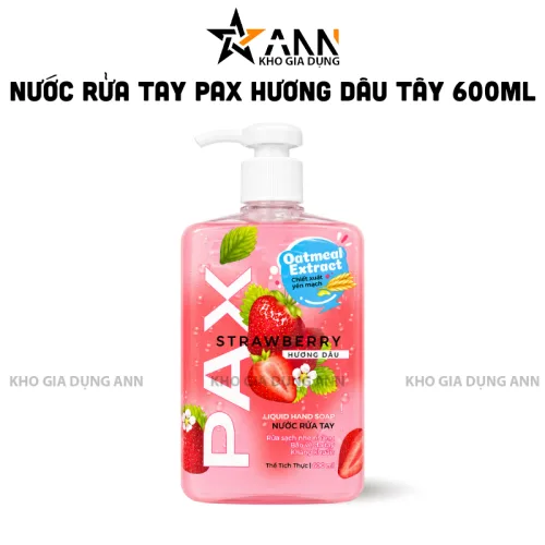Nước Rửa Tay PAX Hương Dâu 600ml