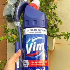 Sỉ nước Tẩy Bồn Bồn Vim 880ml - Chai Khử Mùi Bồn Cầu Diệt Khuẩn Siêu Sạch Tiết Kiệm Tặng 1 Cây Cọ Bồn Cầu