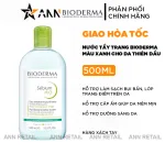 Sỉ nước Tẩy Trang Bioderma Màu Xanh Sébium H2O 500ml Dành Cho Da Dầu &amp; Hỗn Hợp