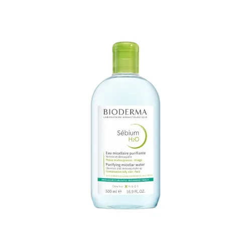 Nước Tẩy Trang Bioderma Màu Xanh Sébium H2O 500ml Dành Cho Da Dầu & Hỗn Hợp phù hợp để tham khảo khi chọn Nước tẩy trang, toner, nước cân bằng da
