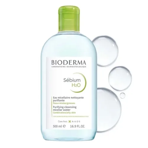 Sỉ nước Tẩy Trang Bioderma Màu Xanh Sébium H2O 500ml Dành Cho Da Dầu &amp; Hỗn Hợp