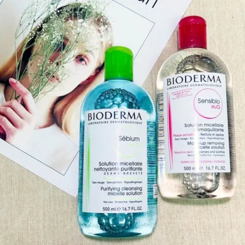 Sỉ nước Tẩy Trang Bioderma Màu Xanh Sébium H2O 500ml Dành Cho Da Dầu &amp; Hỗn Hợp