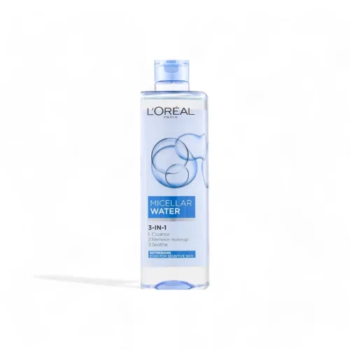 Hình ảnh Nước Tẩy Trang Loreal Paris Xanh Nhạt Tươi Mát Micellar Water Refreshing 400ml trong bộ sưu tập Nước tẩy trang, toner, nước cân bằng da