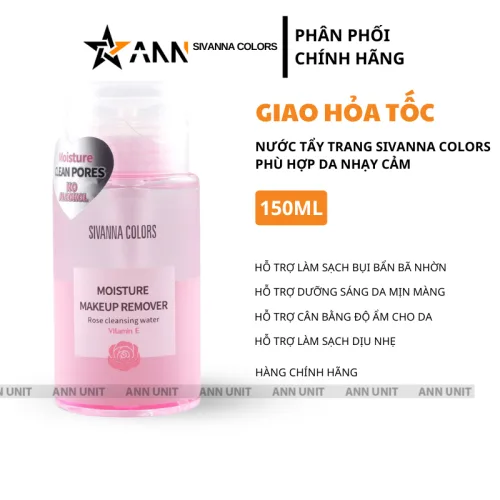 Sỉ nước Tẩy Trang Sivanna Colors 150ml Phù Hợp Với Da Nhạy Cảm