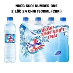 Đánh giá nước Uống Đóng Chai Number One 2 Lốc Gồm 24 Chai (500ml/Chai)