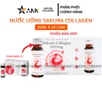 Nước uống collagen Sakura 500ml, hộp 10 lọ