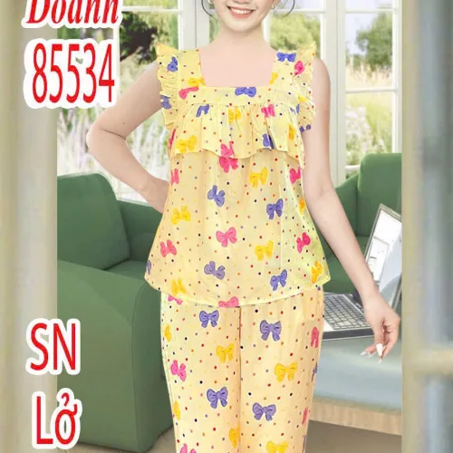 Đồ Bộ NỮ Sát Nách DD-85534 Vải Tole