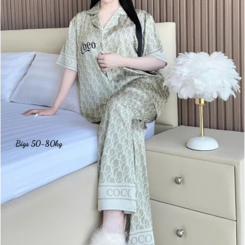 Đồ Bộ Ngủ Nữ - Đồ Bộ Tay Ngắn Quần Dài Họa Tiết Hoạt Hình Dễ Thương Mặc Mát Thoải Mái Big Size 50–80kg