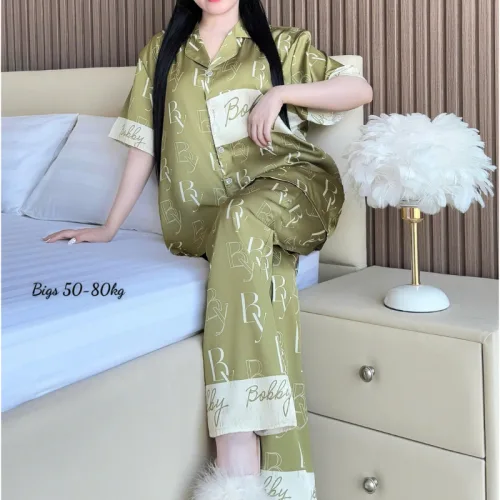 Đồ Bộ Ngủ Nữ - Đồ Bộ Tay Ngắn Quần Dài Họa Tiết Hoạt Hình Dễ Thương Mặc Mát Thoải Mái Big Size 50–80kg