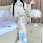 Đồ Bộ Ngủ Nữ - Đồ Bộ Tay Ngắn Quần Dài Họa Tiết Hoạt Hình Dễ Thương Mặc Mát Thoải Mái Big Size 50–80kg