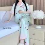 Đồ Bộ Ngủ Nữ - Đồ Bộ Tay Ngắn Quần Dài Họa Tiết Hoạt Hình Dễ Thương Mặc Mát Thoải Mái Big Size 50–80kg