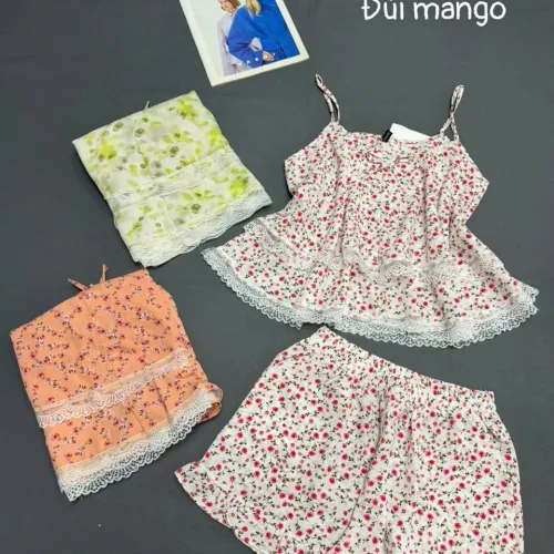 Đồ bộ nư 2 dây quần đùi chất mango mặt mát DD-95486