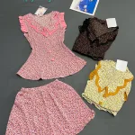 Đồ bô nữ quần đùi dập li HV-90858