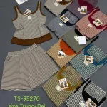 Đồ bộ nữ sát nách quần đùi thun borip TS-95276