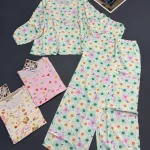 Đồ bộ nữ tay dài quần dài vải tole baby doll QN-0517