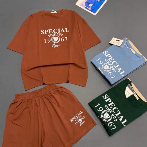 Đồ bộ nữ tay lỡ quần đùi KL 3028326 Bộ đùi Cotton ĐẠI
