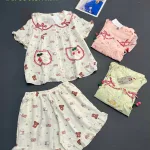 Đồ bộ nữ tay ngắn quân đùi cotton hàn
