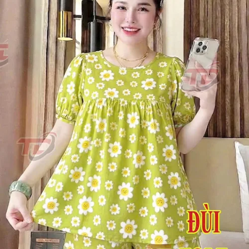 Đồ bộ nữ tay ngắn quần đùi TD-9026