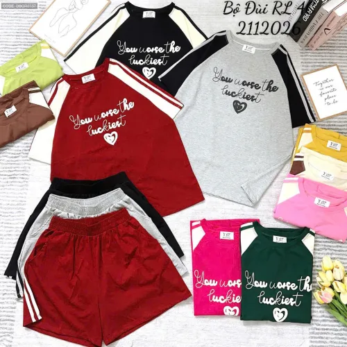 Đồ bộ nữ tay ngắn quần đùi YM-2026 chất cotton xịn
