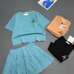 Đồ bộ nữ tay ngắn quần váy LD 96812 thun cotton 4 chiều