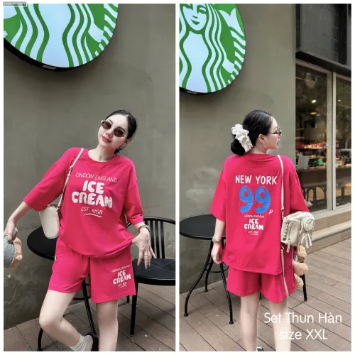 Đồ bộ nữ thun hàn xxl(50-65kg)