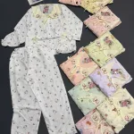 Đồ bộ nữ tiểu thư tay dài cotton hàn không giãn  HT-15236 - 115236