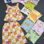 Đồ bộ sát nách 3 nơ sau quần lững