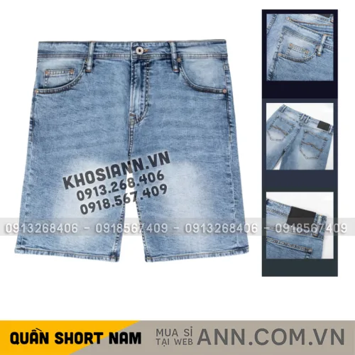 Quần Jean Short Nam Form Slim-fit Old Sailor - 7016