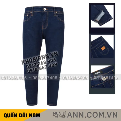 Quần Jeans Dài Nam Osl Aeroflex Deep-Black 95cm Jeans - 6564