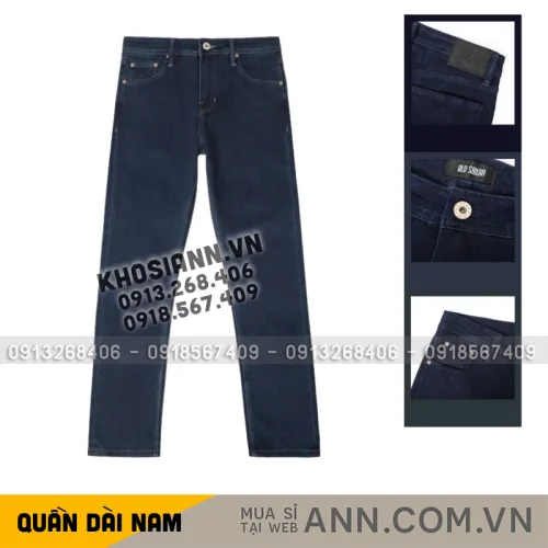 Quần Jeans Dài Nam Osl Aeroflex Deep-Black 95cm Jeans - 7158