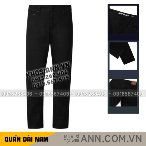 Quần Jeans Osl Aeroflex Deep-Black 95cm Jeans - 7356