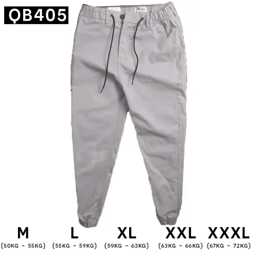 Quần Jogger Nam Co Giãn Màu Xám