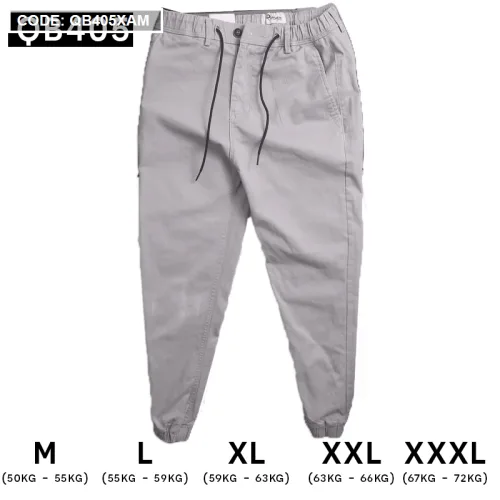 Quần Jogger Nam Co Giãn Màu Xám