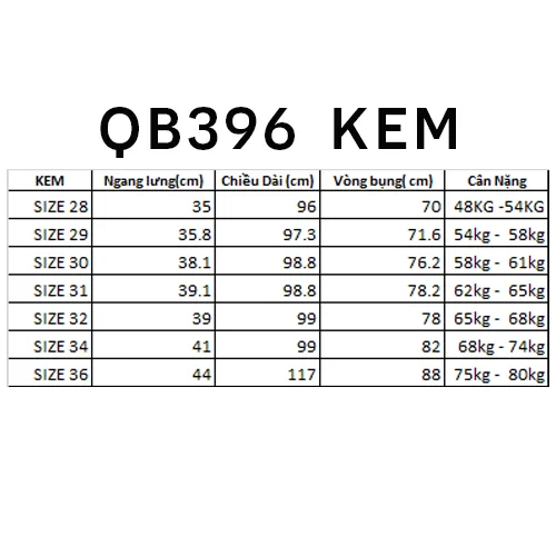 Quần Kaki Dài Nam Co Giãn Màu Kem