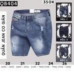 Quần Short Jeans Nam Cao Cấp Slim Fit Thêu Logo