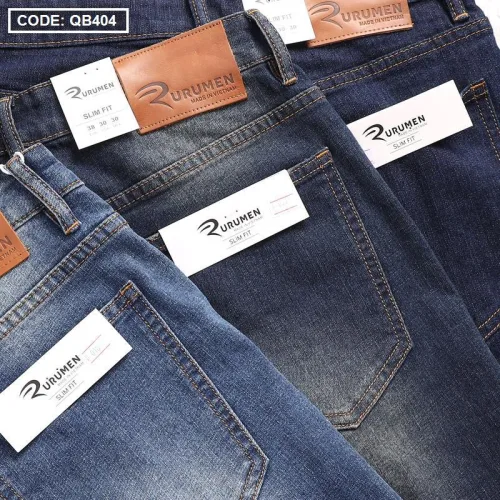 Quần Short Jeans Nam Cao Cấp Slim Fit Thêu Logo
