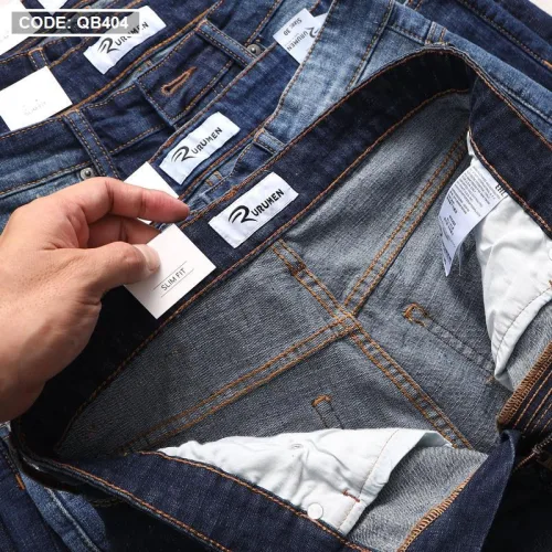 Quần Short Jeans Nam Cao Cấp Slim Fit Thêu Logo
