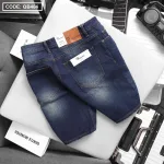 Quần Short Jeans Nam Cao Cấp Slim Fit Thêu Logo