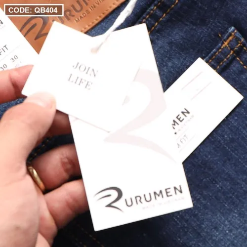 Quần Short Jeans Nam Cao Cấp Slim Fit Thêu Logo