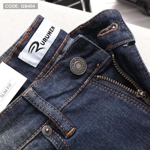 Quần Short Jeans Nam Cao Cấp Slim Fit Thêu Logo