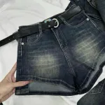 Quần Short Jean Nữ Không Co Giãn Đứng Form Chuẩn