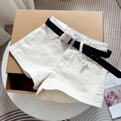 Quần Short Jean Trơn Nữ Không Co Giãn Đứng Form Chuẩn - Có 5 Màu Mặc Cực Xinh