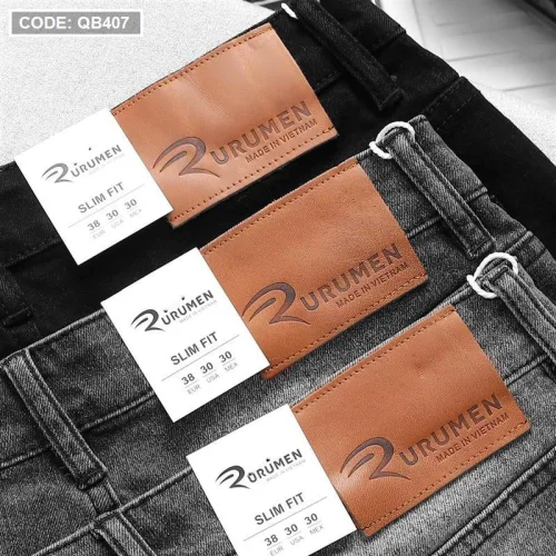 Quần Short Jeans Nam Rurumen Cao Cấp Hàng VNXK Phối Logo (có size 36)