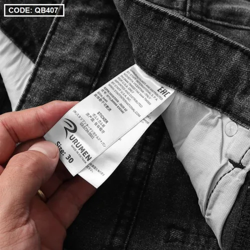 Quần Short Jeans Nam Rurumen Cao Cấp Hàng VNXK Phối Logo (có size 36)