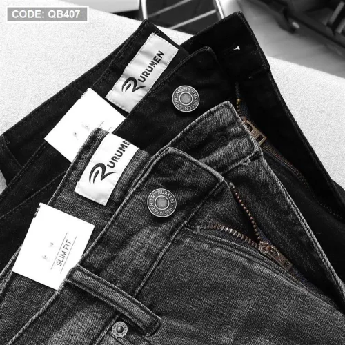 Quần Short Jeans Nam Rurumen Cao Cấp Hàng VNXK Phối Logo (có size 36)