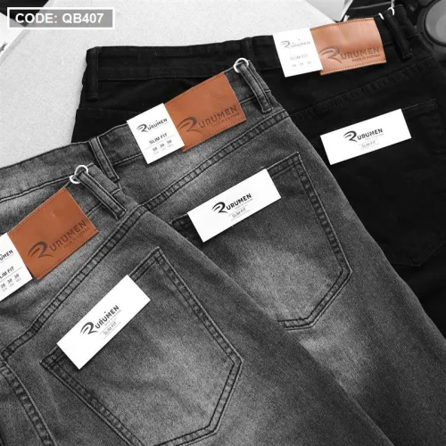 Quần Short Jeans Nam Rurumen Cao Cấp Hàng VNXK Phối Logo (có size 36)